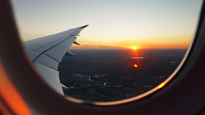 Plane in flight Gold Coast
