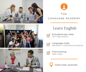 Learn English (The Language Academy) Facebook post