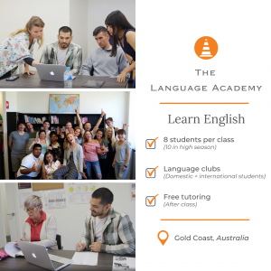 Learn English (The Language Academy) Instagram post